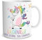 Mug licornasse 50% licorne, 50% connasse tasse humoristique