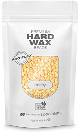 Rio Stripless Hard Wax Beads 750g Honey - Vegan Stripless Hair Removal, Painless Full Body Waxing, Brazilian, Bikini Line, Face, Legs, Coarse Hair Formula, Depilatory Wax Pellets No Strip Needed