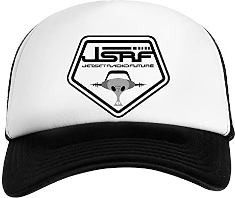 Jet Set Radio Future - Logo Weiß Schwarz Unisex Kinder Baseball Cap Kids White Black