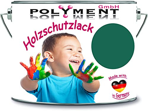 5 Liter Holzschutzlack Holzlack Holzlasur wetterbeständiger Langzeitschutz Wetterschutzfarbe Holzschutzfarbe (RAL 6016 Türkisgrün)
