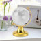 Weltkugel Dekor Glas Kristallkugel Kugel Kugel Display Globus Briefbeschwerer, Mini Runde Erde Kristallglaskugel Schreibtisch Home Office Dekor Handwerk Kunst Geschenk(Gold)