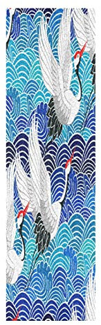 Vnurnrn Kranich Vogel Tradition Japan Skateboard Griffband Griptape Schleifpapier Blasenfrei Rutschfest Skating Board Longboard Roller Aufkleber 84x23cm