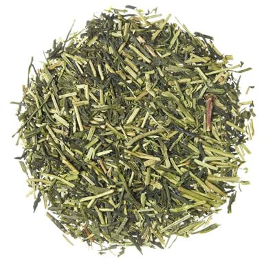 TEA SHOP - Té Verde Kukicha Organic Superior 250g - 125 Tazas - Formato a Granel - Green tea - En Hojas - Orgánico de Japón bajo en teína y rico en minerales