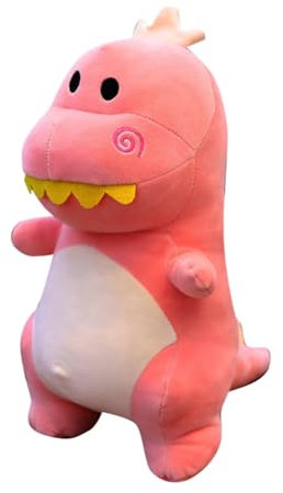 Uposao Dinosaurier Plüschtiere,30CM Dino Plüschpuppe Kuscheltier Kuschelkissen Stofftierpuppe Plüsch Spielzeug Weiche Dekokissen Tierspielzeug Geschenk für Baby Jungen Mädchen Kinder,Rosa