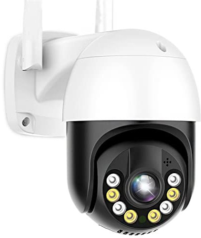 8MP 4K Outdoor WiFi PTZ Camera Wireless Outdoor IP Camera 1080P Security Camera HD Smart AI Human Detection P2P Video Surveillance (Sensor Size : 4K 8MP With 128G SD)