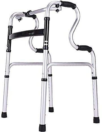 Walker, Rollator Walker Leichter Gehrahmen, zusammenklappbarer Gehwagen für Senioren 8-stufig höhenverstellbar Little Surprise