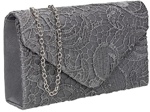 SwankySwans Damen Rachel Clutch-Tasche, grau