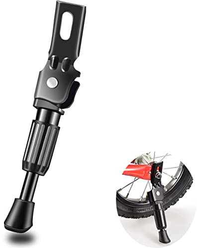 YUTOU Fahrradständer Kinder Einseitiger Stand Fahrräder Zubehör Höhenverstellbarer Seitenständer Kids Bike Kickstand für Kinder Mountainbike Rennrad Fahrräder und Klapprad 14 Zoll Schwarz
