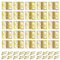 Yosawo 50 Pcs Antique Mini Brass Hinges Miniature Furniture Cabinet Hinges for DIY Wooden Jewelry Box, Doll Houses, Tool Box（Gold）