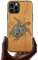 Carveit Designer Wooden Protective Case for iPhone 12 Pro Max Magnetic Case Cover [Wood Engraving & Shell Inlay] Wood Phone Case Compatible with 12 Pro Max MagSafe Case 6.7 Inch (Sea Turtle-Cherry)