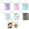 Hengxinchen 6 Pezzi Portachiavi Personalizzato con Mini Album, portachiavi personalizzabile, con 2 Pollici Album Fotografico Trasparente, 6 Colori di Portachiavi Personalizzabili, per Amici