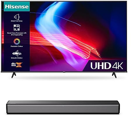 Hisense 4K UHD TV A6K and HS214 with Built-in subwoofer, Dolby Audio