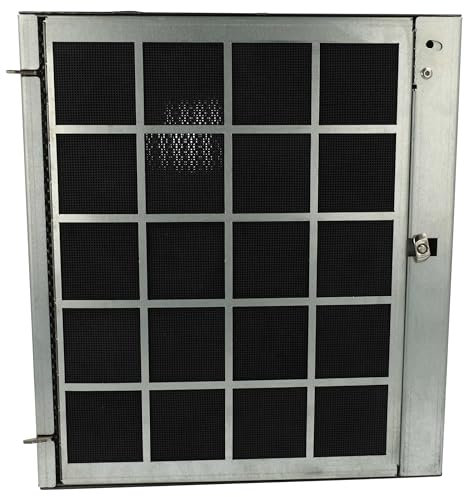 vhbw filtro a carboni attivi compatibile con Miele DA 420-6 C, DA 4208 D C, DA 4208 D EXT cappe aspiranti - 25,6 x 23 x 2,2 cm, rigenerabile