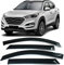 HMLTD 4 Stück ABS Windabweiser für Hyundai Tucson 2015-2020, Einfache Montage Windabweiser vorne und hinten, Auto Sonnenschutz, Autozubehör