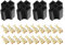 eMagTech 4 Sätze Kfz-Relaissteckerhalter 6,3-mm Klemmen für 4-polige 5-polige Relais 10 A 12 V/24 V Kfz Relaissockel Basisstecker Ersatzteile