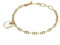 Fossil Damen-Gliederarmband Heritage Crest Perlmutt Metall goldfarben, JA7210710