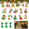 TZQFROCE 32 Adornos para árbol de Navidad de, Papel Decorativo para Navidad, Adornos Colgantes para Navidad, Fiestas, Paquetes de Regalo