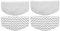 Donkivvy Mikrofaser-Wischpads für Bissell für Powerfresh 1940 1806 1544 1440 2075A 2685A Dampfmopp, waschbare Wischtuch-Pads, Ersatzteil #5938 & 203-2633, 4 Stück