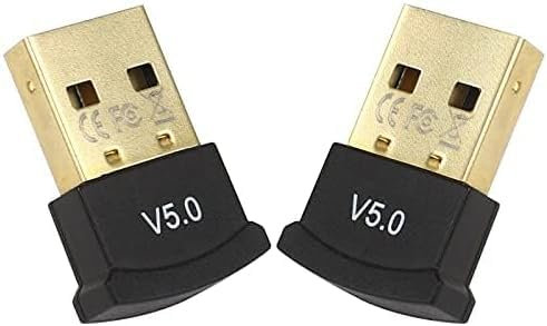 Jubaopen 2 unidades Bluetooth 5.0 USB adaptador mini receptor USB Bluetooth dongle stick receptor inalámbrico para PC Windows 10/8.1/8/7 adecuado para ordenador de escritorio, portátil, ratón