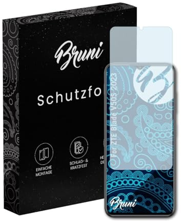Bruni Schutzfolie kompatibel mit ZTE Blade V50S 2023 Folie, glasklare Displayschutzfolie (2X)