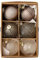 ZAYIUKI Set/6 Stück Weihnachtskugeln, Glaskugeln, Ornamente, perfekt für Baumdekoration, schöne Kleiderbügel, Dekorationen, auffälliger Akzent