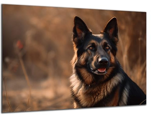 Munera Design - Bild 40x60 - Schäferhund Hund in Natur - Wand-Bilder Wohnzimmer