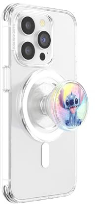 PopSockets Phone Grip for MagSafe, Secure Magnetic Phone Grip & Stand, Hands-Free Kickstand, Wireless Charging Compatible, Disney - Tidepool Stitch Dreamscape