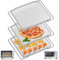 GXF Air Fryer Basket for Breville BOV900BSS Smart Oven Air Fryer Pro,16.5D x 11.8W x 0.5H Food Grade Steel Mesh Baskets Accessories Tray for Breville Air Fryer Toaster Oven, Microwave Oven