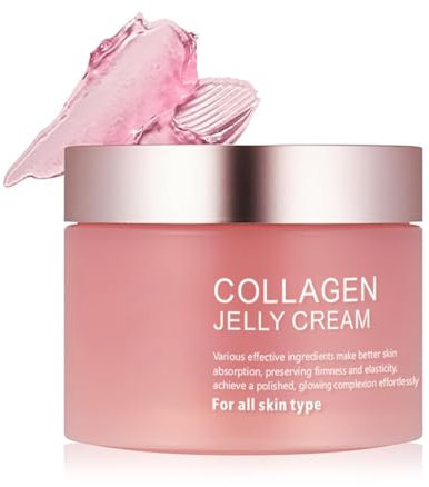 Collagen Jelly Cream 110 ml, Anti-Aging Gesichtspflege, Anti-Falten, Poren Verkleinern, Korean Skincare für Trockene und Empfindliche Haut