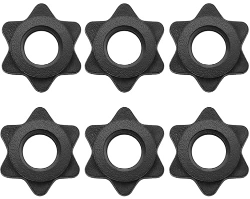 LICQIC Dumbbell Spinlock Collars, Barbell Bar Hexagon Nuts, Spinlock Dumbbell Weights for Dumbell Weight Lifting Fitness Training