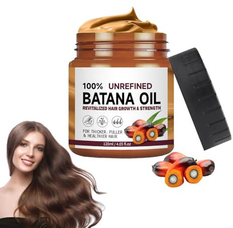 Olio di Batana per la crescita dei capelli, 120ml Olio di Batana Puro,Naturale per la Crescita e Riparazione, Anticaduta, Rinforza, Nutre e Idrata i Capelli danneggiati