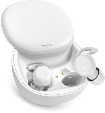Damipow Sleep Earbuds, Bluetooth 5.3 Invisible Wireless Sleep Headphones for Side Sleepers, In Ear Mini Sleeping Earbuds Noise Cancelling, Soft Lightweight Earphones for Work, Sport (L29-6)
