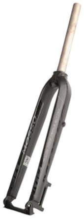 Fourche rigide pour VTT 26 27,5 29 Fourche de vélo universelle en alliage d'aluminium Tube droit 1-1/8'' Frein à disque Fourche avant pour vélo à dégagement rapide 9 * 100 mm (noir mat gris, 29 pou