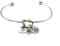 18th Birthday Gift – Personalised Knot Bangle Bracelet in Gold, Silver or Rose Gold with Birthstone Charm – For your Daughter Sister Granddaughter Niece Goddaughter Friend, Her or Girls