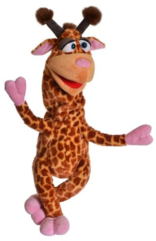 Living Puppets Eberhardt Flatsch Giraffen-Handpuppe, 55 cm, ab 3 Jahre