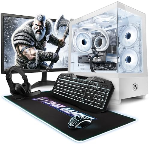 Vibox III-22 PC Gaming Completo • Schermo da 23 pollici • Intel Core i5 11400F 6 cores • Nvidia RTX 3050 6GB • 16GB RAM • 500GB SSD • Windows 11 • WiFi 6 + Bluetooth 5.4