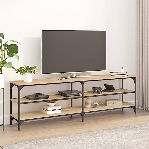 ROMHZKS TV-Schrank Sonoma-Eiche tv Bank hängeschrank kommode Fernseher Schrank 160x30x50 cm Holzwerkstoff