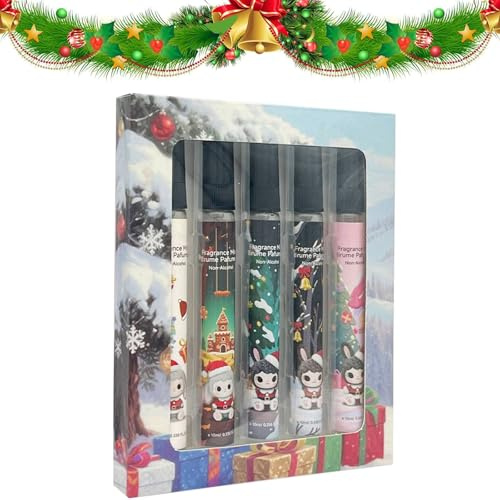 5PCS Mini Parfüm Set Damen,Parfümset Weihnachten,Duft für Frauen Parfümbox,Damendüfte Geschenkset,Langanhaltender Duft,Geschenk für Familie Und Freunde