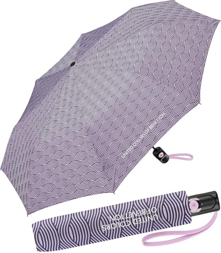 Benetton Taschenschirm Mini Automatik Wavy Stripes - sweet taffy