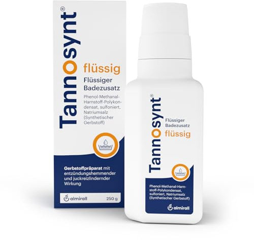 Tannosynt flüssig, bei akuten, entzündlichen, nässenden und juckenden Hauterkrankungen, für die Zubereitung von Bädern und Umschlägen, kortisonfreier Badezusatz, Konzentrat mit 40% Gerbstoff, 250 g