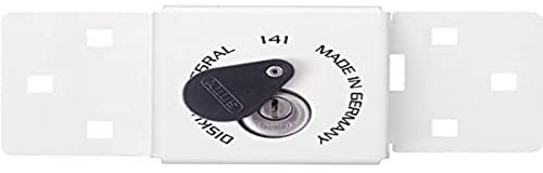 Abus 141/200+ 25/70 W - Cierre universal con candado Diskus llave puntos integrado para vehículo comercial blanco