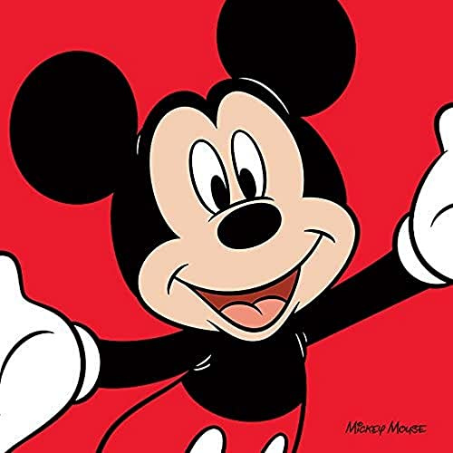 Disney Mickey Mouse Red, 40 x 40 cm, Leinwanddruck, Mehrfarbig
