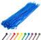 Gocableties - Collier de Serrage en Nylon - 300 mm x 4,8 mm - Bleu - Attache Câble Résistant aux UV - Serre-Câbles - Lot de 100 Pièces