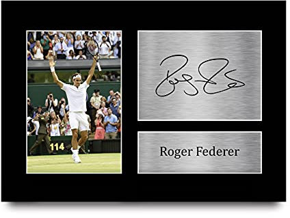 HWC Trading Roger Federer A4 Ungerahmt Signiert Gedruckt Autogramme Bild Druck-Fotoanzeige Geschenk Für Tennis-Fans