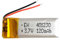 Batterie 401230 LiPo 3.7V 120mAh 0.444Wh 1S 5C Liter Energy Battery pour l'électronique Rechargeable téléphone Portable lumière LED - Ne Convient Pas à la Radiocommande 32x12x4mm (120mAh|401230)
