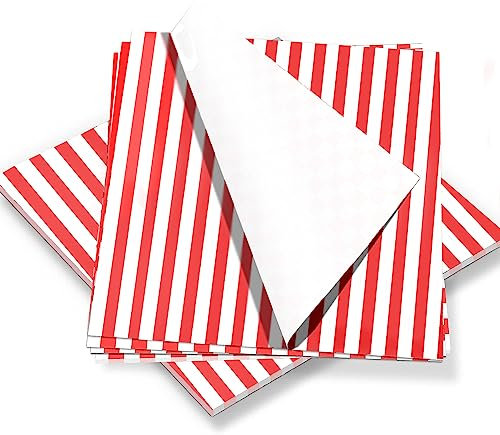 Otlcreations Red Burger Wrap Grease Proof - 1000 Sheets for Perfect Burger Presentation Wrapping Paper Multi-Purpose As Cake Tin Liners