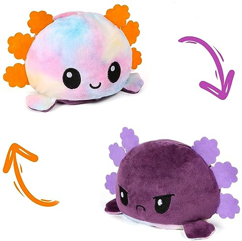 Kuscheltier Zum Wenden，Pinguin Spielzeug für Kinder Erwachsene Reversible Penguin Plüsch Inside Out Penguin Plushie Mood Changing Stuffed Animals Double-Sided Flip Soft Toys Cartoo Kawaii Penguin Doll