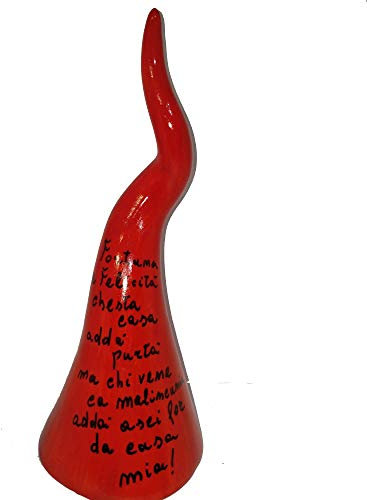 corno cornetto portafortuna in ceramica in vari colori e modelli (ceramica 1)