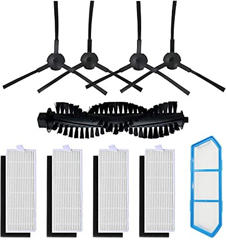 HALIEVE Filter Bürste Ersatzteile Zubehör Set für Ecovacs DEEBOT M82 Staubsauger Roboter (10 Stück)