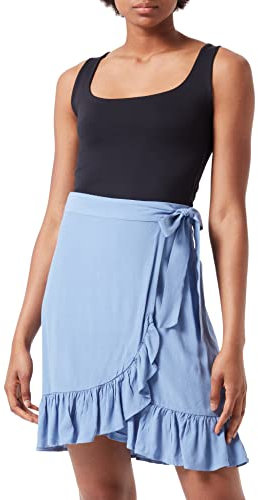 Vila Damen Vifini Hw Wrap Rok/Su - Noos Rock, English Manor, 44 EU